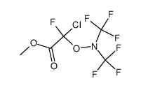 methyl 2-((bis(trifluoromethyl)amino)oxy)-2-chloro-2-fluoroacetate结构式