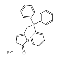 (2-oxo-2,3-dihydro-5-furylmethyl)triphenylphosphonium bromide结构式