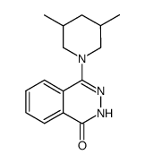 4-(3,5-dimethylpiperidino)-1(2H)-phthalazinone结构式