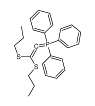 [Bis(propylthio)vinyliden]triphenylphosphoran Structure