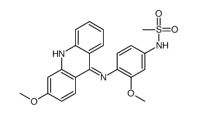 N-[3-methoxy-4-[(3-methoxyacridin-9-yl)amino]phenyl]methanesulfonamide Structure