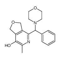 1,3-dihydro-6-methyl-4-(morpholinobenzyl)furo[3,4-c]pyridin-7-ol Structure