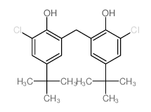 Phenol,2,2'-methylenebis[6-chloro-4-(1,1-dimethylethyl)-结构式
