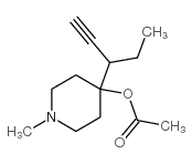 4-Piperidinol,4-(1-ethyl-2-propynyl)-1-methyl-,acetate(ester)(8CI)结构式