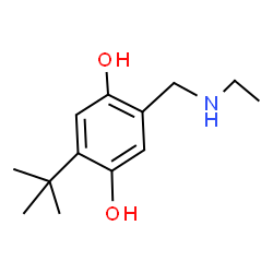 Hydroquinone, 2-tert-butyl-5-[(ethylamino)methyl]- (8CI)结构式