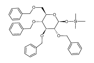 2,3,4,6-TETRA-O-BENZYL-1-O-(TRIMETHYLSILYL)--D-GLUCOSE结构式