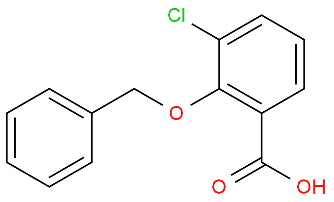 2-(benzyloxy)-3-chlorobenzoic acid Structure