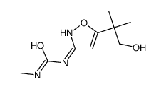 1-[5-(1-hydroxy-2-methylpropan-2-yl)-1,2-oxazol-3-yl]-3-methylurea结构式