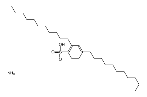 azanium,2,4-di(undecyl)benzenesulfonate结构式