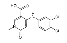 4-(3,4-dichloro-phenylamino)-1-methyl-6-oxo-1,6-dihydro-pyridine-3-carboxylic acid Structure
