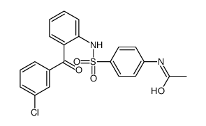 N-[4-[[2-(3-chlorobenzoyl)phenyl]sulfamoyl]phenyl]acetamide Structure