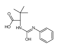 (2R)-3,3-dimethyl-2-(phenylcarbamoylamino)butanoic acid结构式