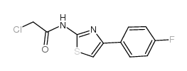 2-氯-N-(4-(4-氟苯基)噻唑-2-基)乙酰胺结构式