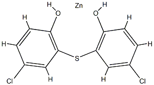 [[2,2'-thiobis[4-chlorophenolato]]-O,O',S]zinc结构式