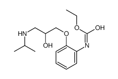 CARBAMIC ACID, (2-(2-HYDROXY-3-((1-METHYLETHYL)AMINO)PROPOXY)PHENYL)-,ETHYL EST结构式