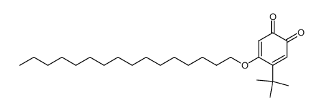 4-(tert-butyl)-5-(hexadecyloxy)cyclohexa-3,5-diene-1,2-dione结构式