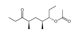 serricornin acetate <(4R,6S,7S)-4,6-dimethyl-7-acetoxy-3-nonanone>结构式