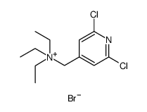4-Pyridinemethanaminium, 2,6-dichloro-N,N,N-triethyl-, bromide () Structure