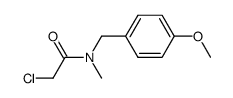 N-4-methoxybenzyl-N-methyl-2-chloroacetamide结构式