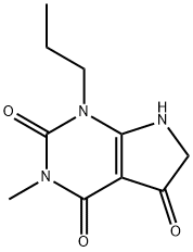 3-methyl-1-propyl-1H,2H,3H,4H,5H,6H,7H-pyrrolo[2,3-d]pyrimidine-2,4,5-trione structure