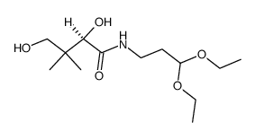 (R)-N-(3,3-diethoxypropyl)-2,4-dihydroxy-3,3-dimethylbutanamide结构式