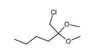 1-chloro-hexan-2-one-dimethylacetal结构式
