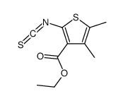 ethyl 2-isothiocyanato-4,5-dimethylthiophene-3-carboxylate结构式