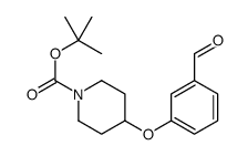 tert-butyl 4-(3-formylphenoxy)piperidine-1-carboxylate结构式