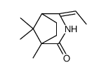 4-ethylidene-1,8,8-trimethyl-3-aza-bicyclo[3.2.1]octan-2-one Structure