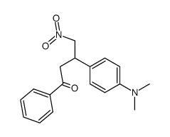 3-(4-dimethylaminophenyl)-4-nitro-1-phenyl-butan-1-one结构式