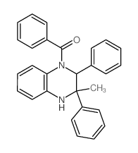 Methanone,(3,4-dihydro-3-methyl-2,3-diphenyl-1(2H)-quinoxalinyl)phenyl-结构式