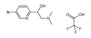 1-(5-bromopyridin-2-yl)-2-(dimethylamino)ethanol TFA salt结构式