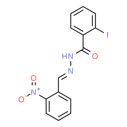 2-iodo-N'-(2-nitrobenzylidene)benzohydrazide结构式