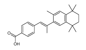 4-[(E)-2-(3,5,5,8,8-pentamethyl-6,7-dihydronaphthalen-2-yl)prop-1-enyl]benzoic acid Structure