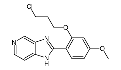 2-[2-(3-Chloropropoxy)-4-methoxyphenyl]-1H-imidazo[4,5-c]pyridine结构式