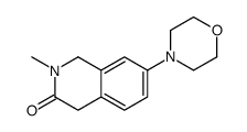 2-methyl-7-morpholin-4-yl-1,4-dihydroisoquinolin-3-one结构式