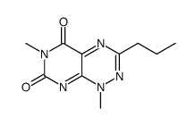 Pyrimido[5,4-e]-1,2,4-triazine-5,7(1H,6H)-dione, 1,6-dimethyl-3-propyl Structure