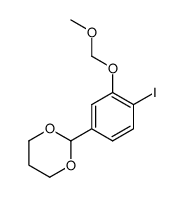 2-(4-iodo-3-(methoxymethoxy)phenyl)-1,3-dioxane结构式