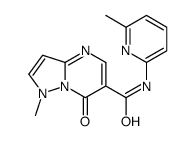 1-methyl-N-(6-methylpyridin-2-yl)-7-oxopyrazolo[1,5-a]pyrimidine-6-carboxamide Structure
