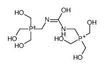 tris(hydroxymethyl)-[[tris(hydroxymethyl)phosphaniumylmethylcarbamoylamino]methyl]phosphanium Structure