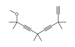 9-methoxy-3,3,6,6,9-pentamethyldeca-1,4,7-triyne结构式