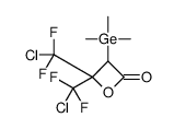 4,4-bis[chloro(difluoro)methyl]-3-trimethylgermyloxetan-2-one结构式