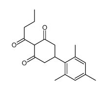 2-butanoyl-5-(2,4,6-trimethylphenyl)cyclohexane-1,3-dione Structure