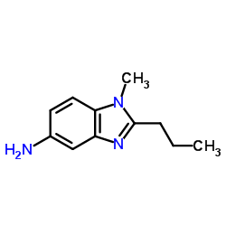 1-Methyl-2-propyl-1H-benzimidazol-5-amine Structure