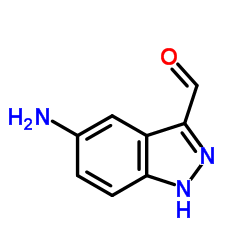 5-Amino-1H-indazole-3-carbaldehyde结构式