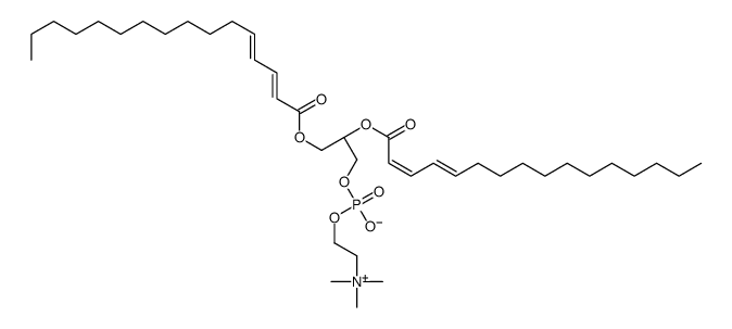 [(2R)-2,3-bis[[(2Z,4Z)-hexadeca-2,4-dienoyl]oxy]propyl] 2-(trimethylazaniumyl)ethyl phosphate结构式