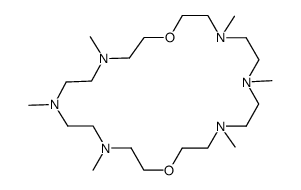 4,7,10,16,19,22-Hexamethyl-1,13-dioxa-4,7,10,16,19,22-hexaaza-cyclotetracosane结构式