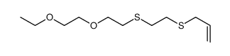 3-[2-[2-(2-ethoxyethoxy)ethylsulfanyl]ethylsulfanyl]prop-1-ene结构式