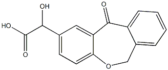 2-hydroxy-2-(11-oxo-6,11-dihydrodibenzo[b,e]oxepin-2-yl)acetic acid结构式