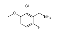 2-CHLORO-6-FLUORO-3-METHOXYBENZYLAMINE structure